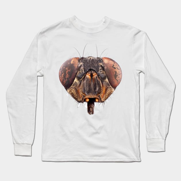 Fly head under the microscope Long Sleeve T-Shirt by SDym Photography